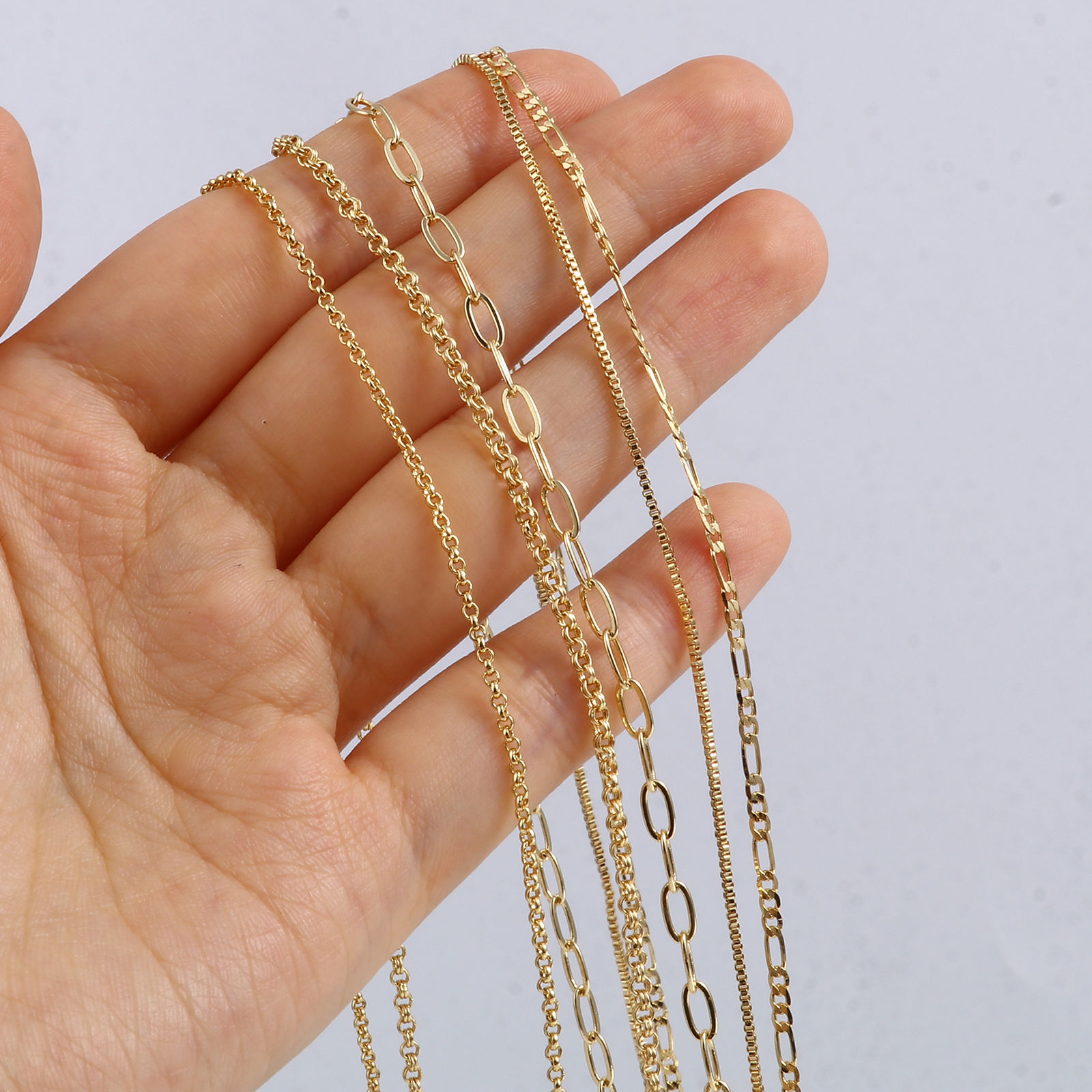 Picture of Brass Necklace 18K Real Gold Plated 1 Piece