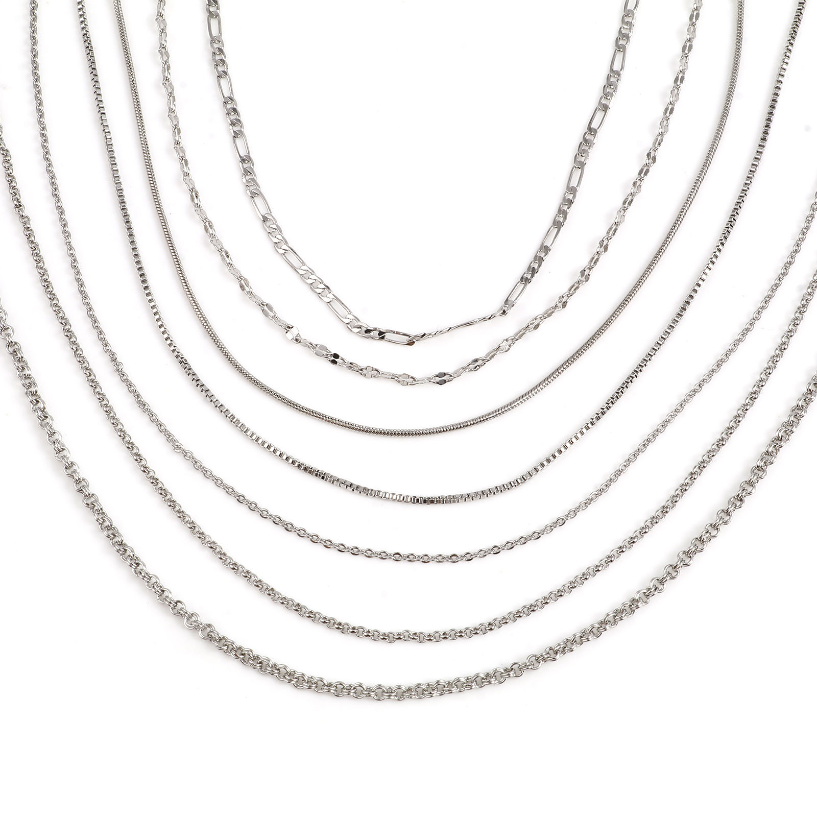 Picture of Brass Necklace Real Platinum Plated 1 Piece