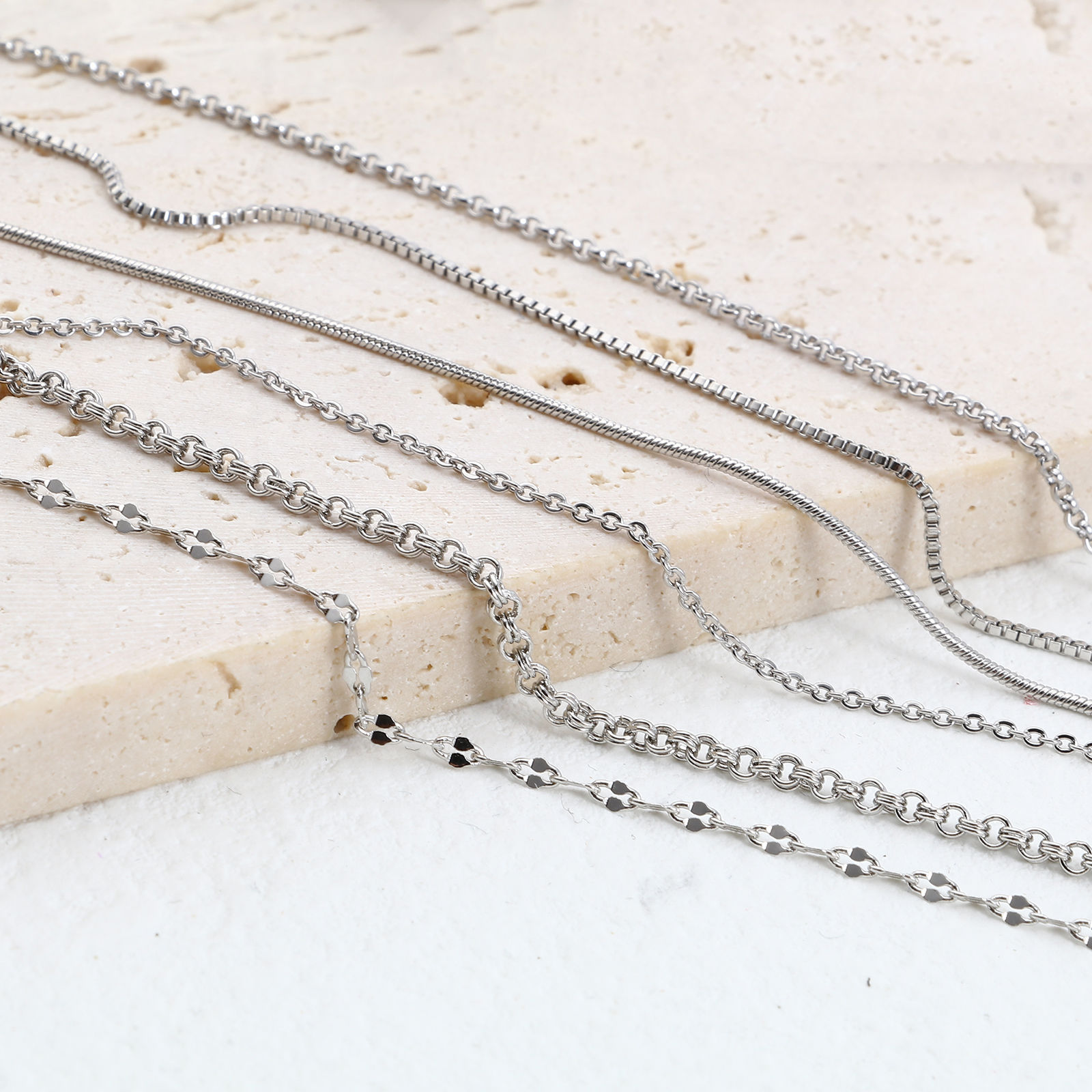 Picture of Brass Necklace Real Platinum Plated 1 Piece