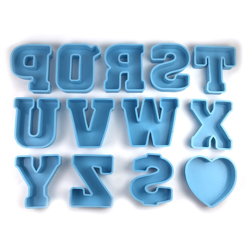 Imagen de Silicona Molde Letras Azul 1 Unidad