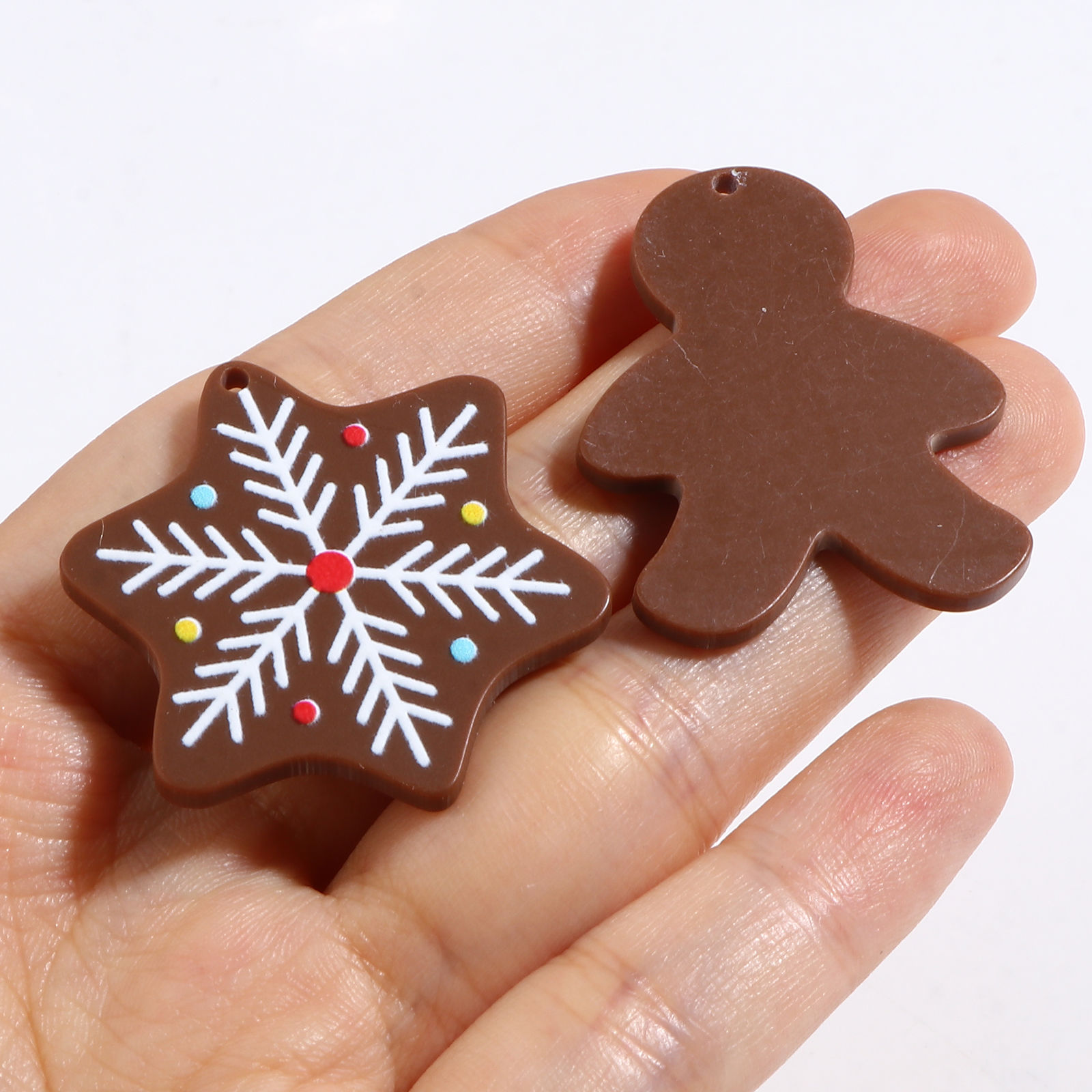 Picture of Resin Halloween Pendants Coffee 10 PCs