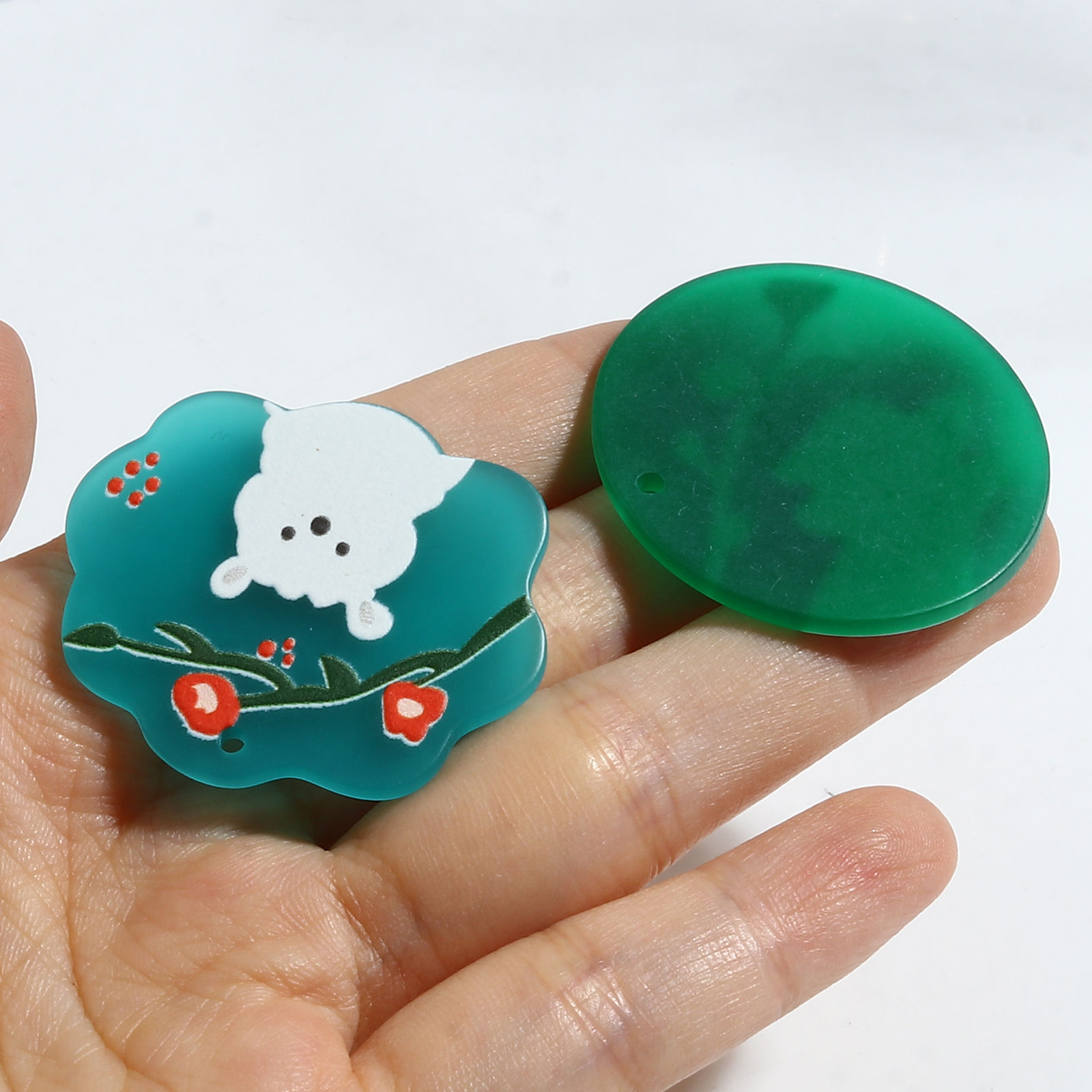 Picture of Resin Pendants Animal Multicolor 10 PCs