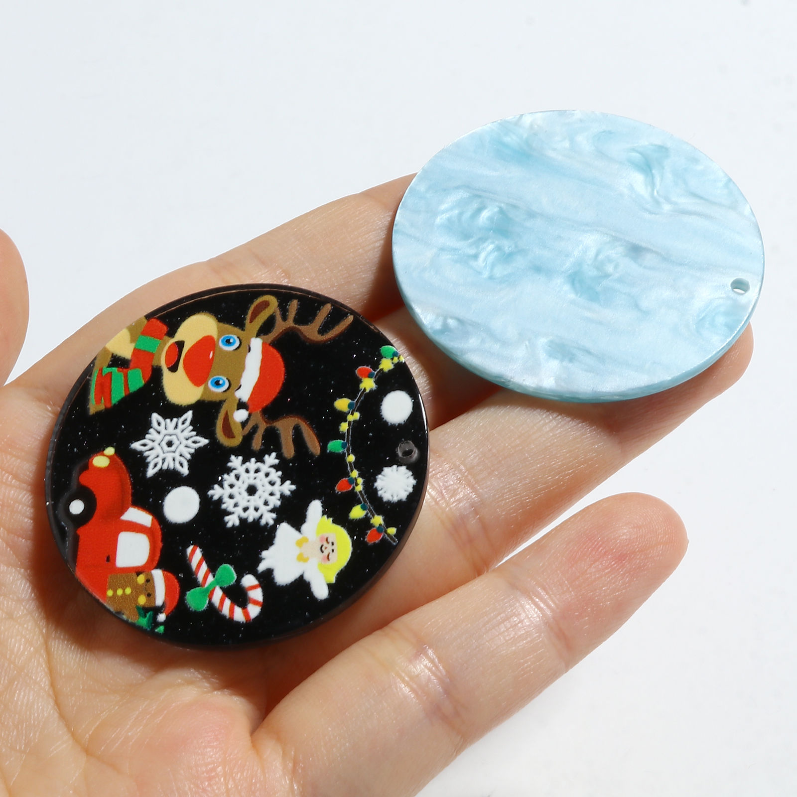 Picture of Resin Christmas Pendants Multicolor 10 PCs