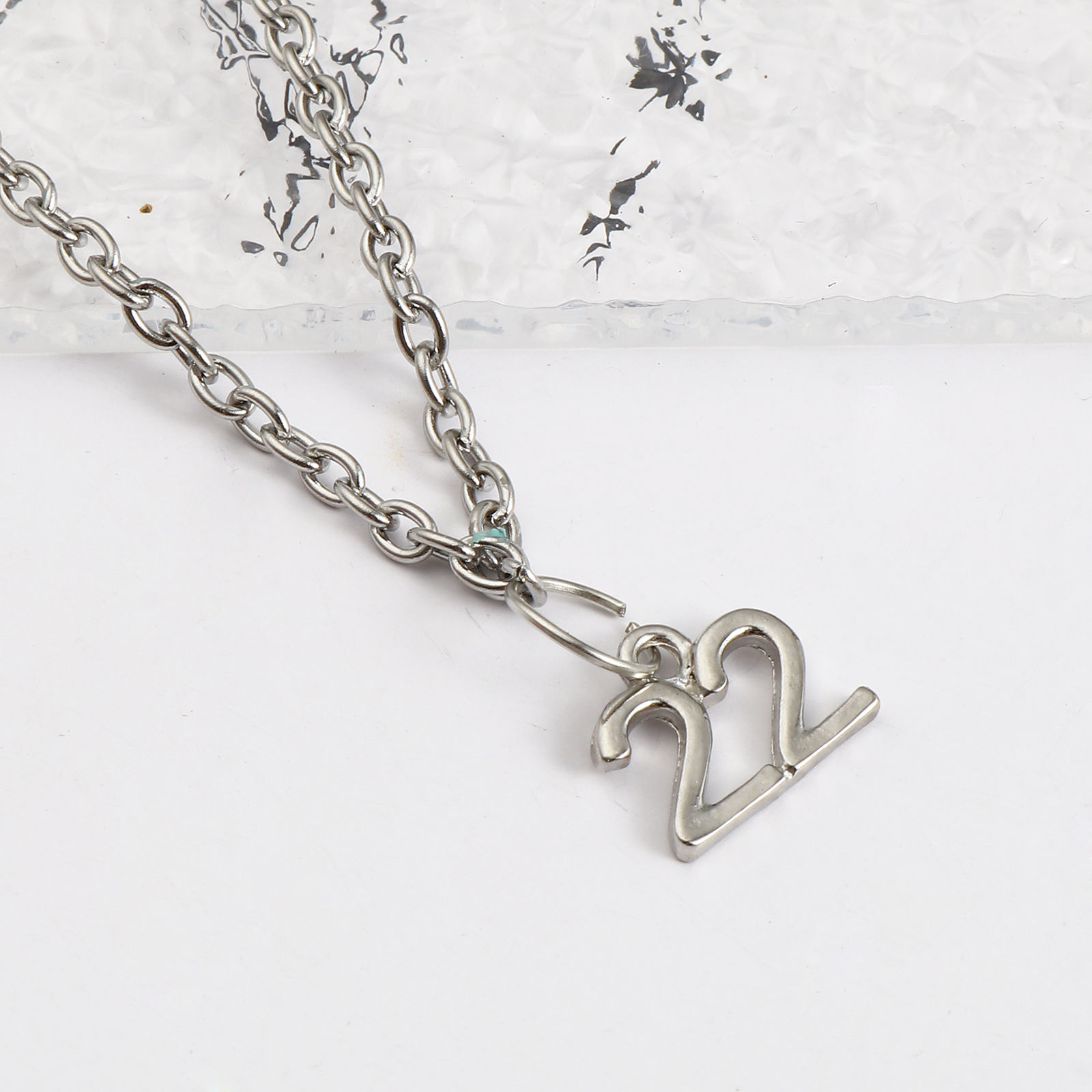 Picture of Zinc Based Alloy Charms Number Multicolor Message " 22 " 14mm x 11mm, 20 PCs