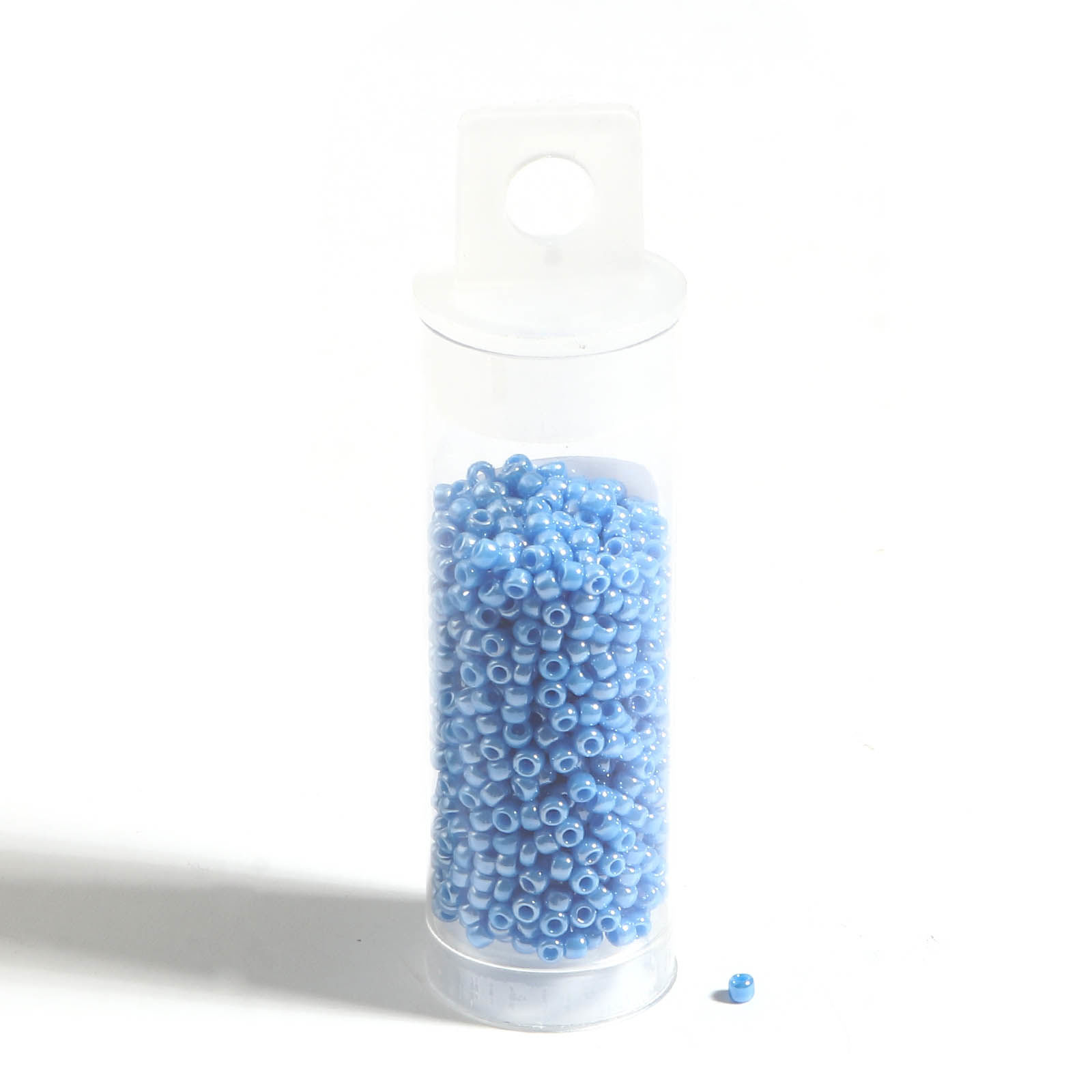 Bild von Glas Rocailles Rocailles Perlen Rund Bunt ca. 2mm D., Loch:ca. 0.6mm, 1 Flasche