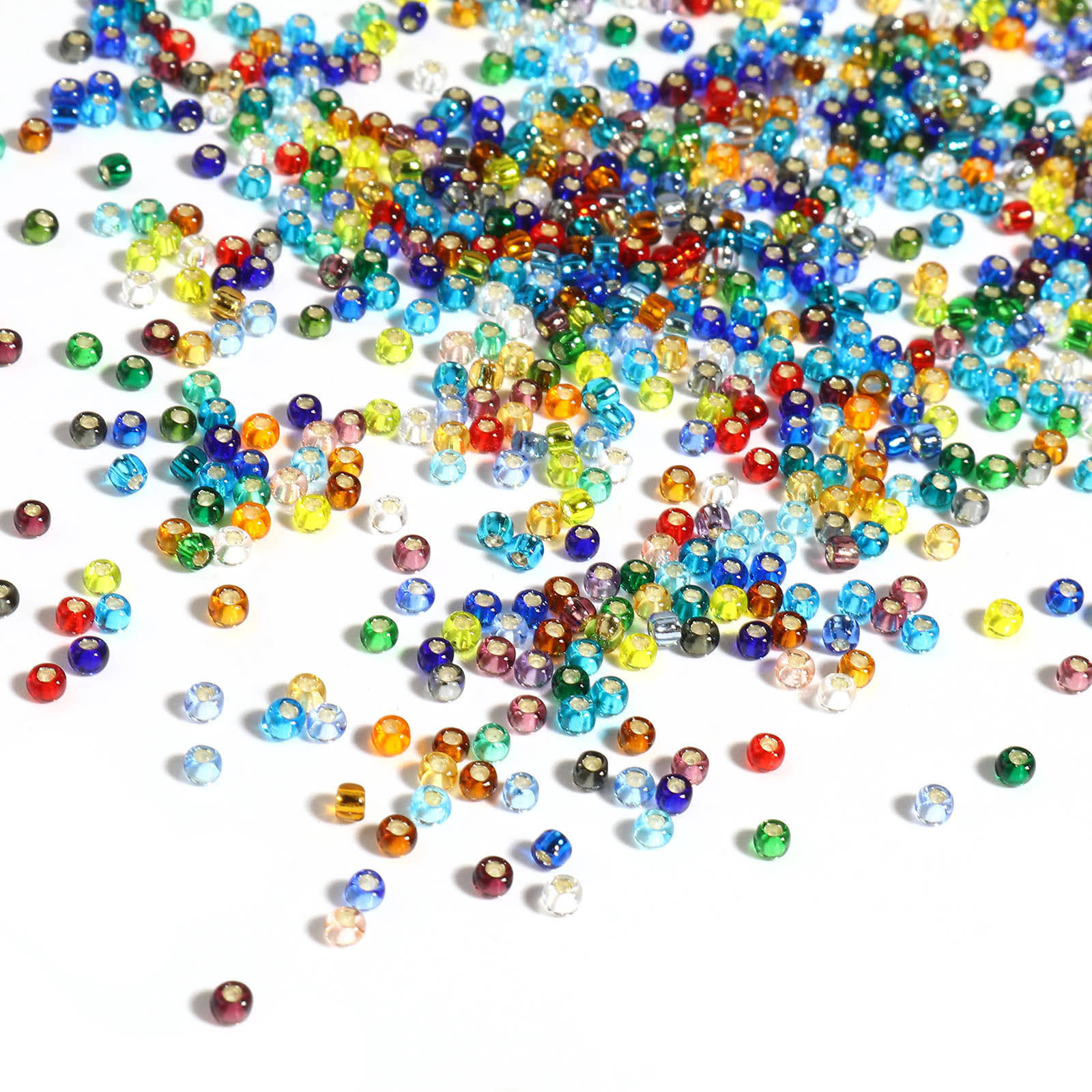 Picture of TOHO 11/0 (Silver Lined) Glass Seed Seed Beads Round Multicolor About 2mm Dia., Hole: Approx 0.6mm, 1 Bottle