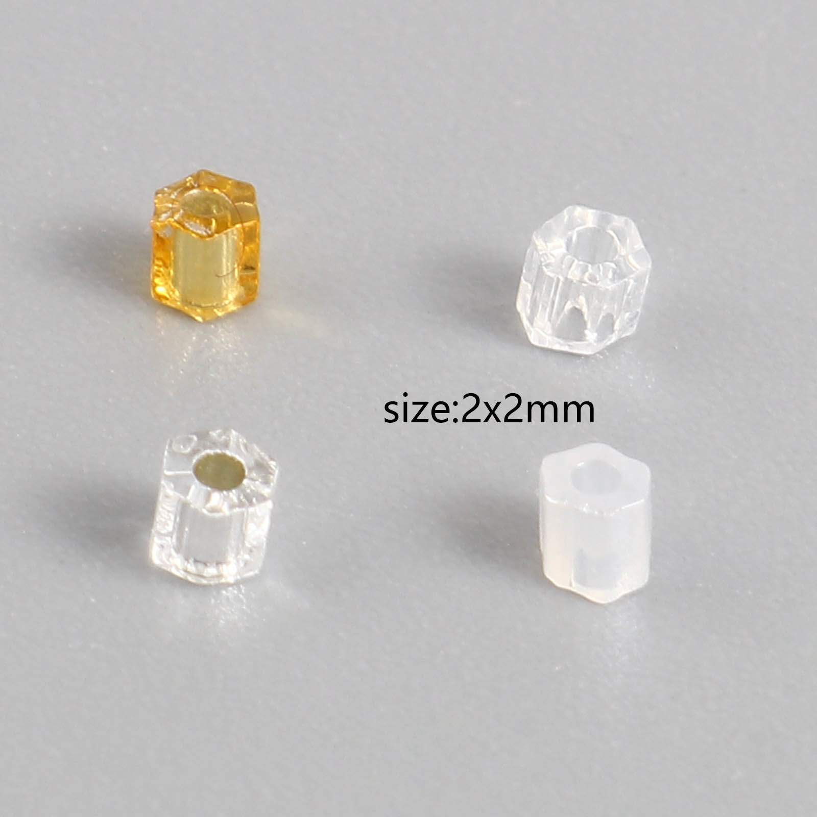 Imagen de Vidrio Semilla Cuentas Hexágono Multicolor 2mm 2mm x 0.6mm, 1 Botella