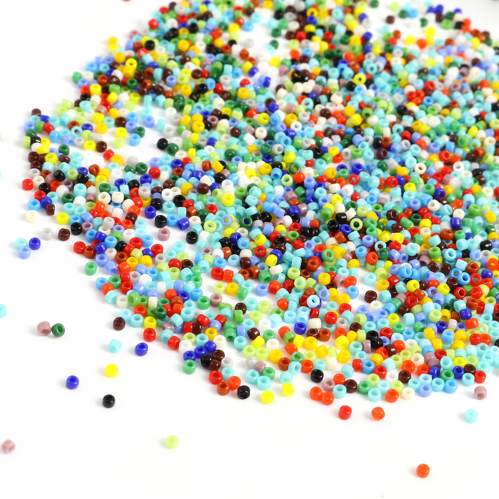 Picture of TOHO 15/0 (Opaque) Glass Seed Seed Beads Round Multicolor About 1.5mm Dia., Hole: Approx 0.6mm, 1 Bottle