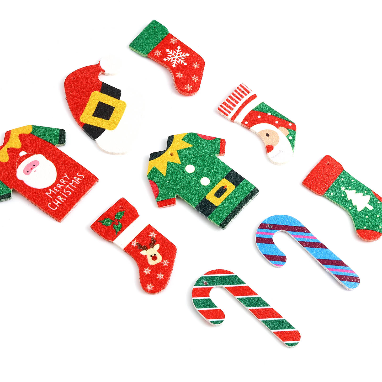 ポリウレタン クリスマス ペンダント 多色 5 ビーズ の画像