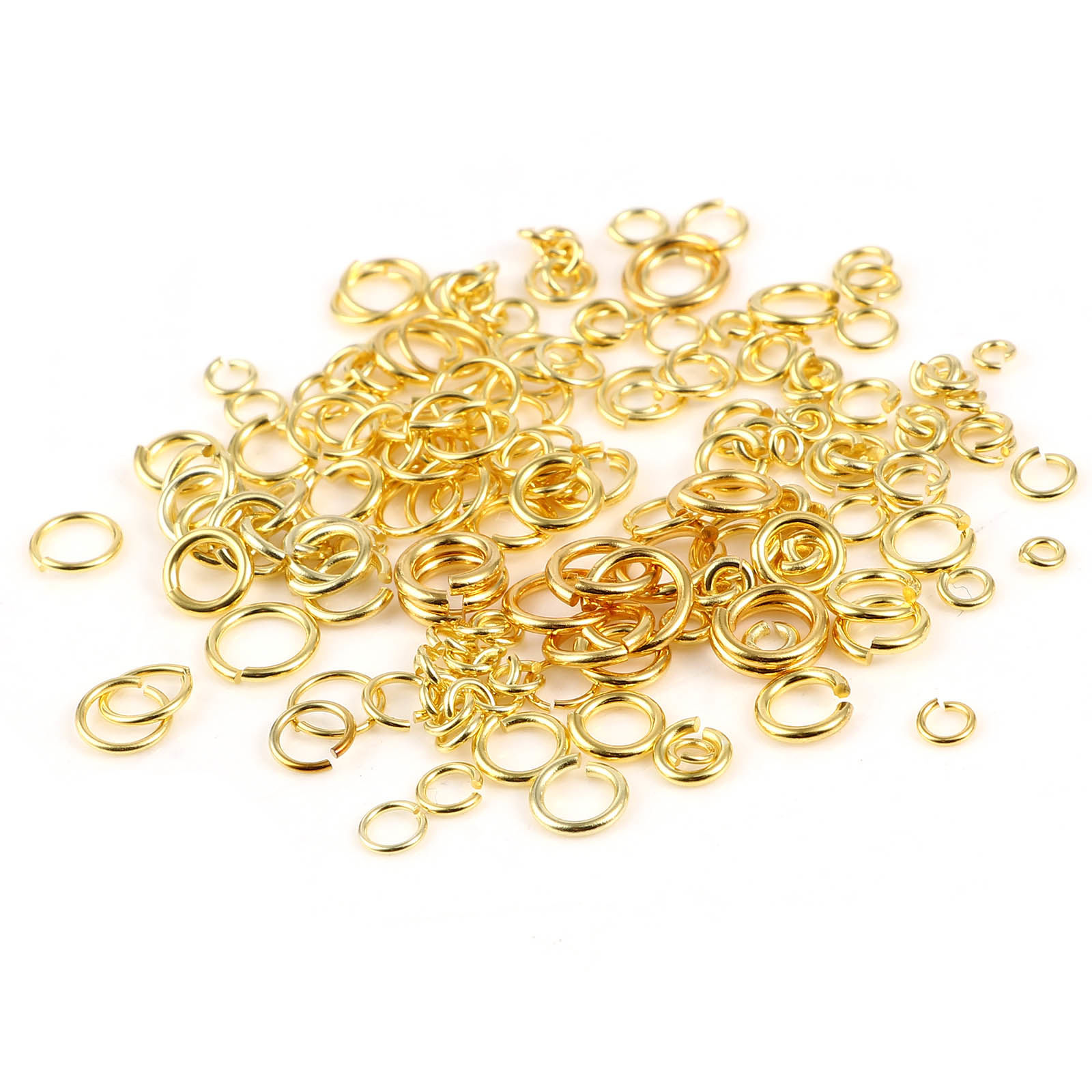 Bild von Sterling Silber Offen Bindering Ring Vergoldet 1 Gramm
