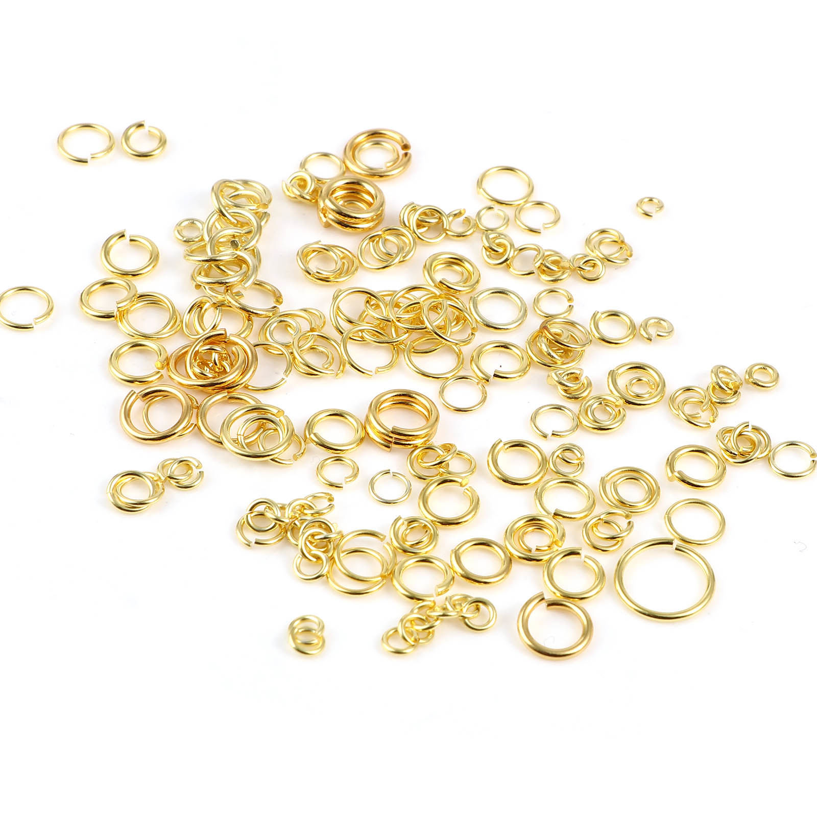 Bild von Sterling Silber Offen Bindering Ring Vergoldet 1 Gramm