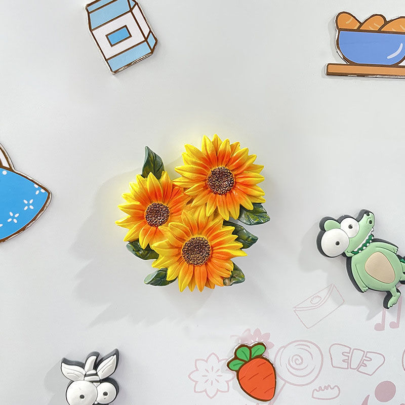 Picture of Artificial Flowers 3D Resin Fridge Magnet