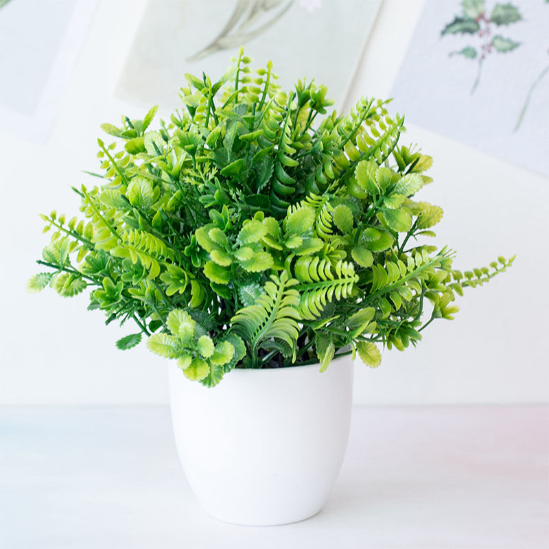 Изображение Plastic Artificial Lavender Potted Plants Home Decoration