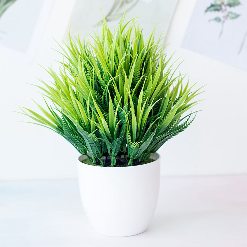 Изображение Plastic Artificial Lavender Potted Plants Home Decoration