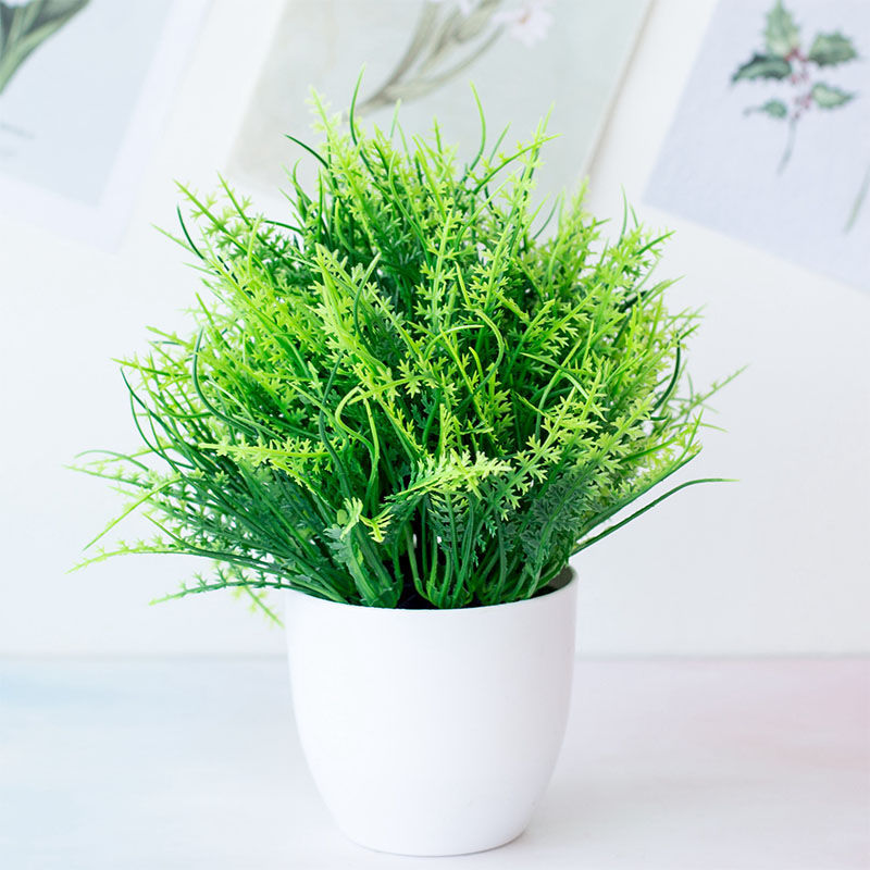 Изображение Plastic Artificial Lavender Potted Plants Home Decoration