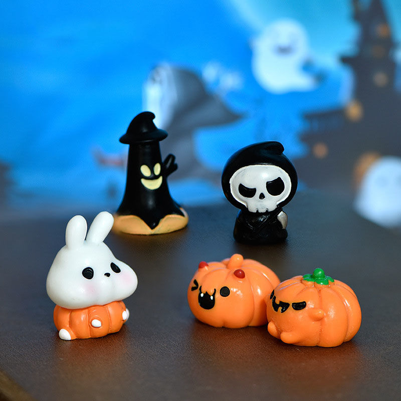 Изображение Halloween Flame Resin Micro Landscape Miniature Decoration