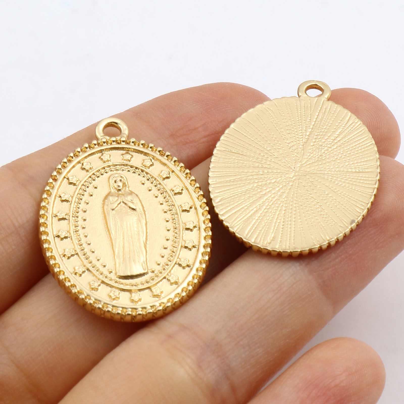 Picture of Zinc Based Alloy Charms Matt Gold 5 PCs