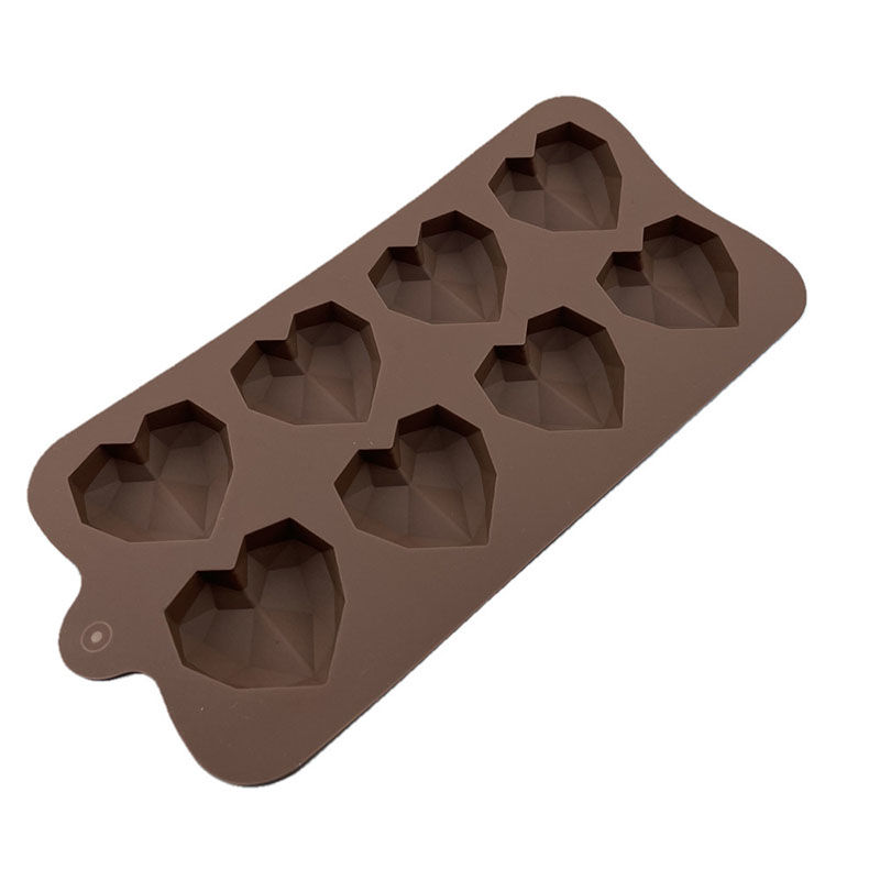 Picture of 3D Love Diamond Heart Silicone Chocolate Mold Baking Mold