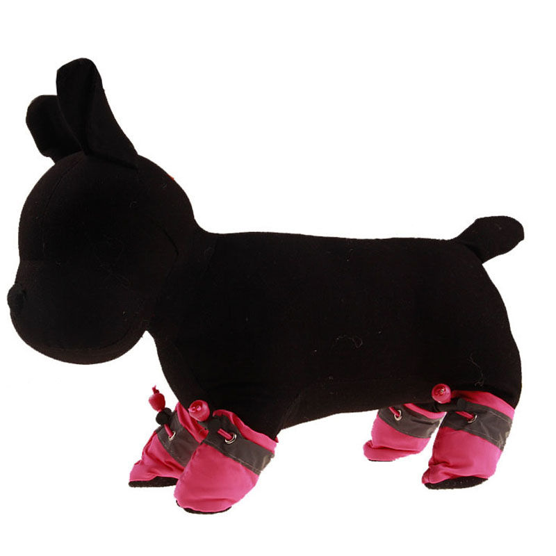 Picture of Winter Warm Fabric Velvet Drawstring Non-slip Soft Dog Socks Shoes Pet Accessories