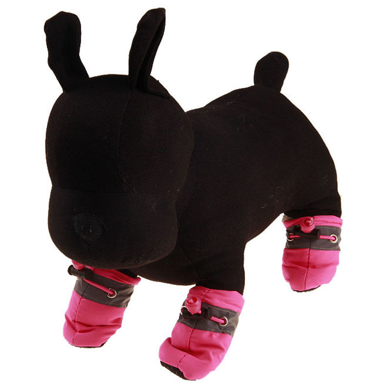 Picture of Winter Warm Fabric Velvet Drawstring Non-slip Soft Dog Socks Shoes Pet Accessories