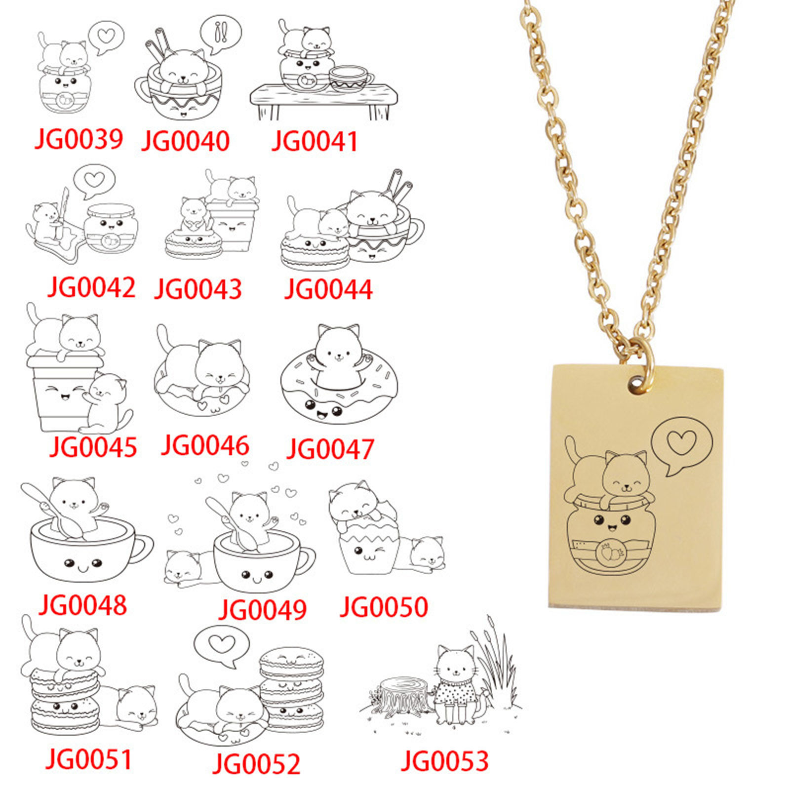 Picture of Stainless Steel Necklace Multicolor Rectangle Animal 45cm(17 6/8") long, 1 Piece