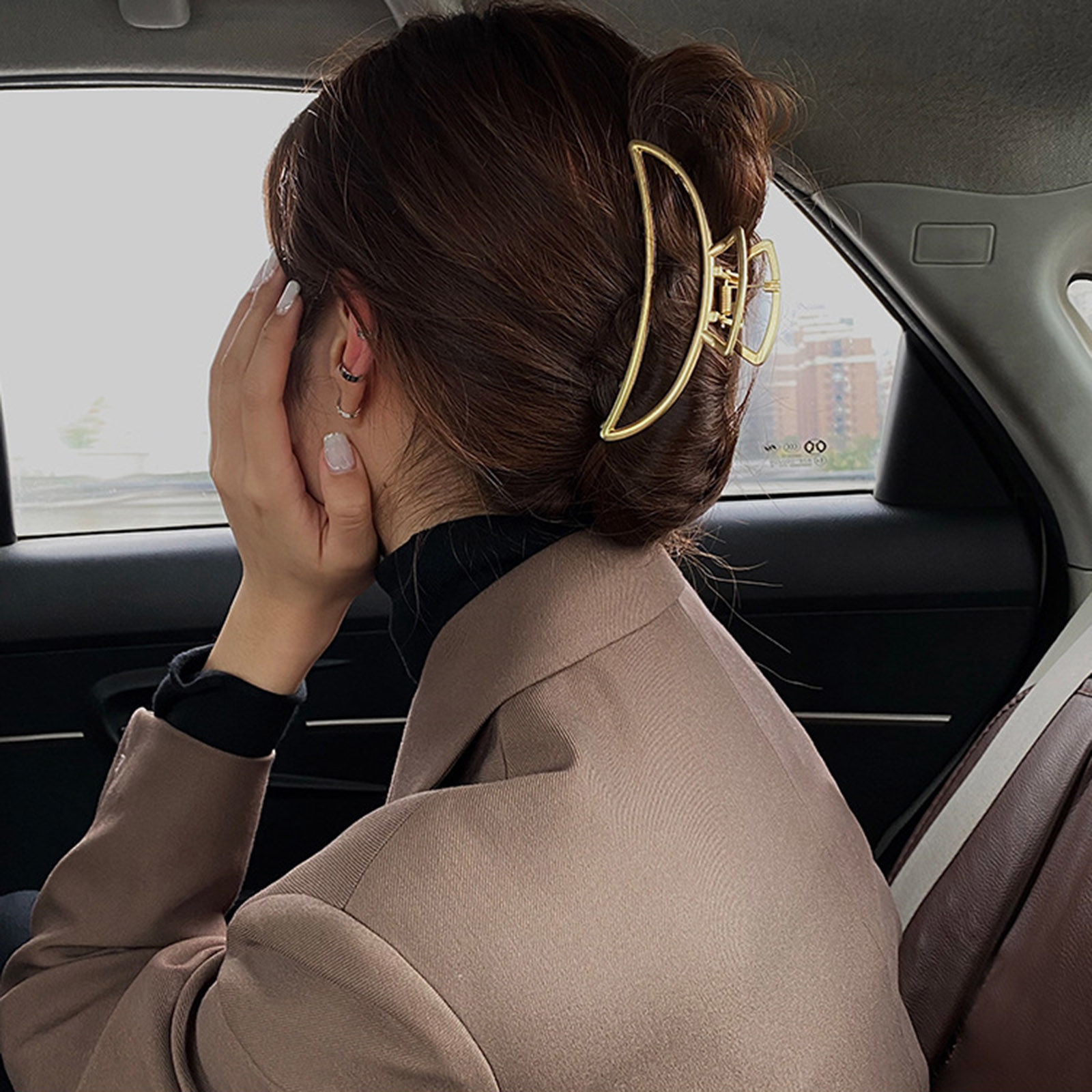 Picture of Zinc Based Alloy Hair Clips Findings Matt Gold 1 Piece