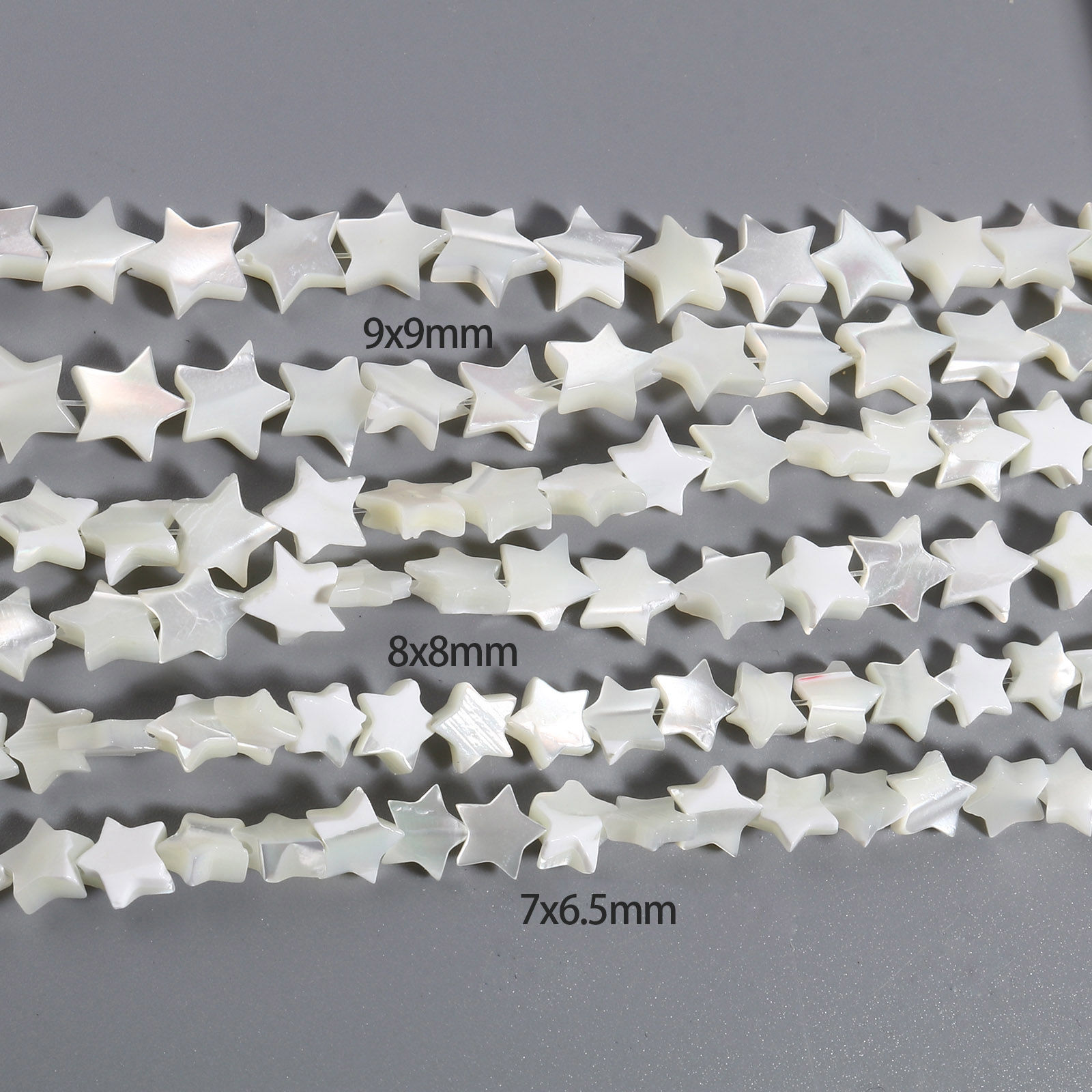 Изображение галактика Бусины из Раковины, Звезда, Оff-Белый 1 Нитка