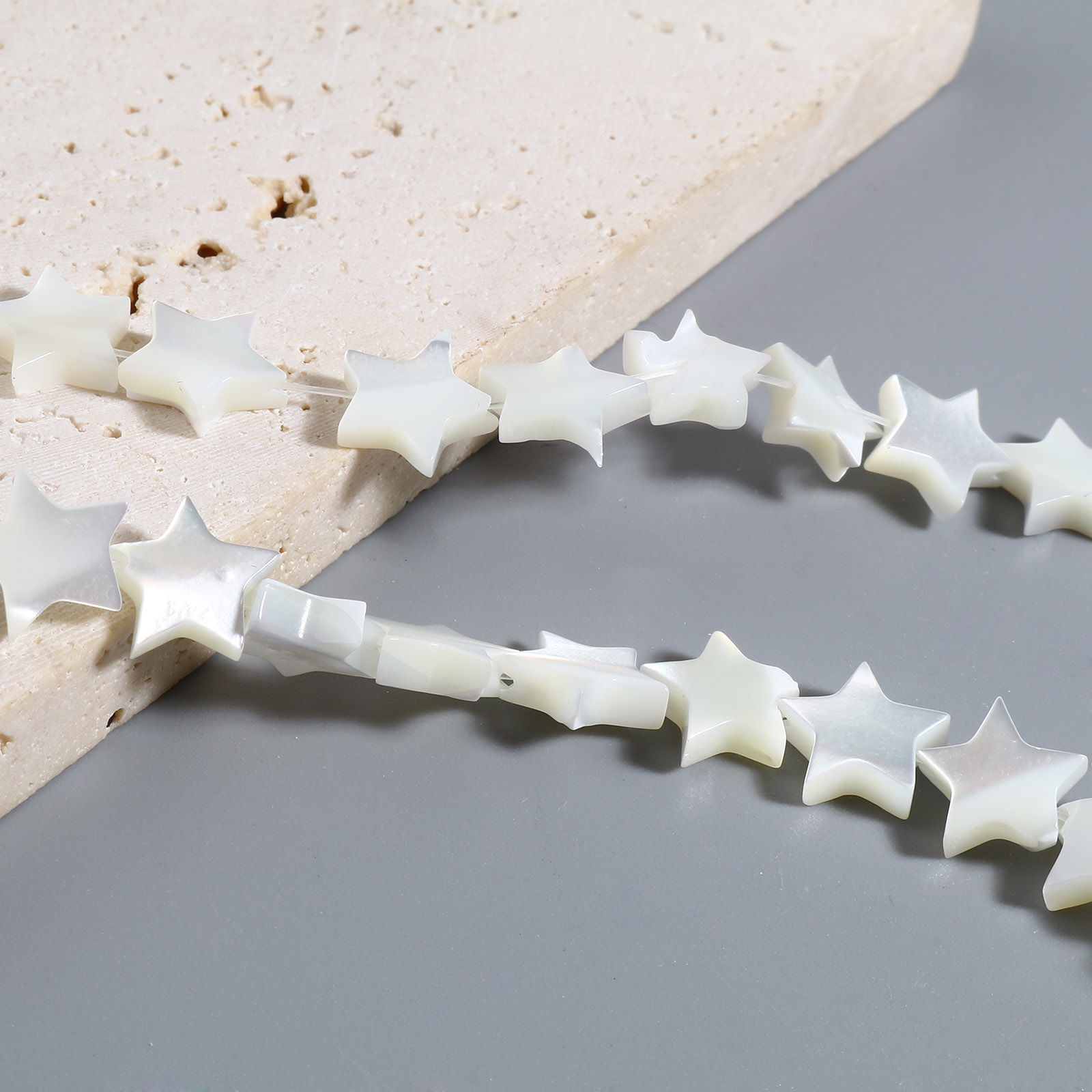 Изображение галактика Бусины из Раковины, Звезда, Оff-Белый 1 Нитка