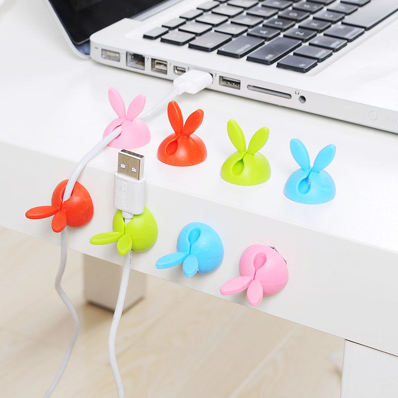 Изображение TPR Self-adhesive Cable Management Cord Organizer Clip For Desktop