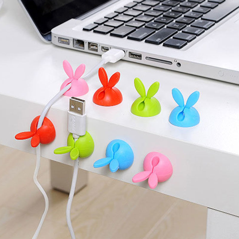 Изображение TPR Self-adhesive Cable Management Cord Organizer Clip For Desktop