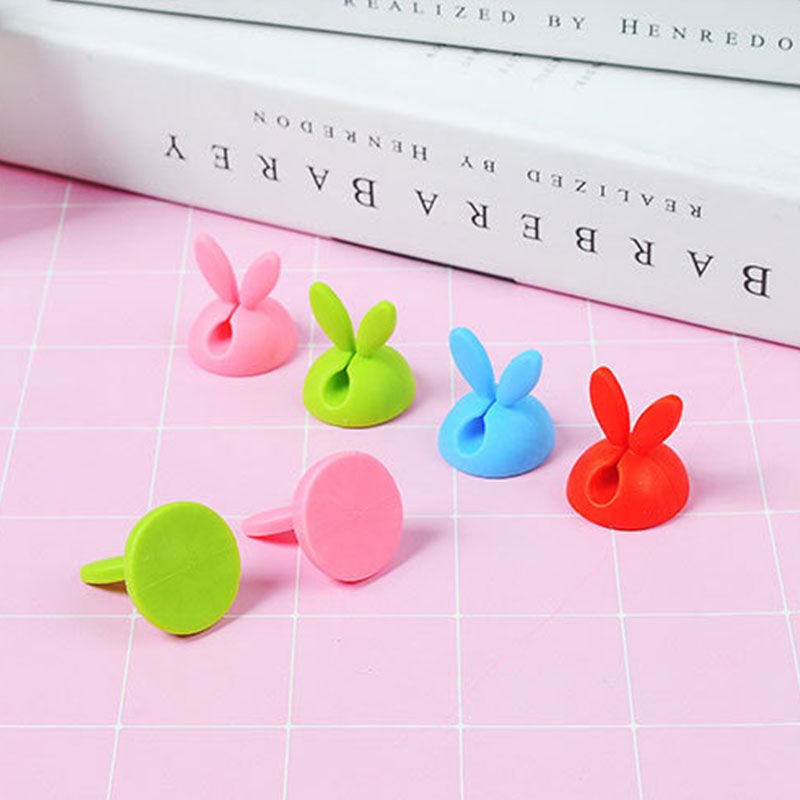 Изображение TPR Self-adhesive Cable Management Cord Organizer Clip For Desktop