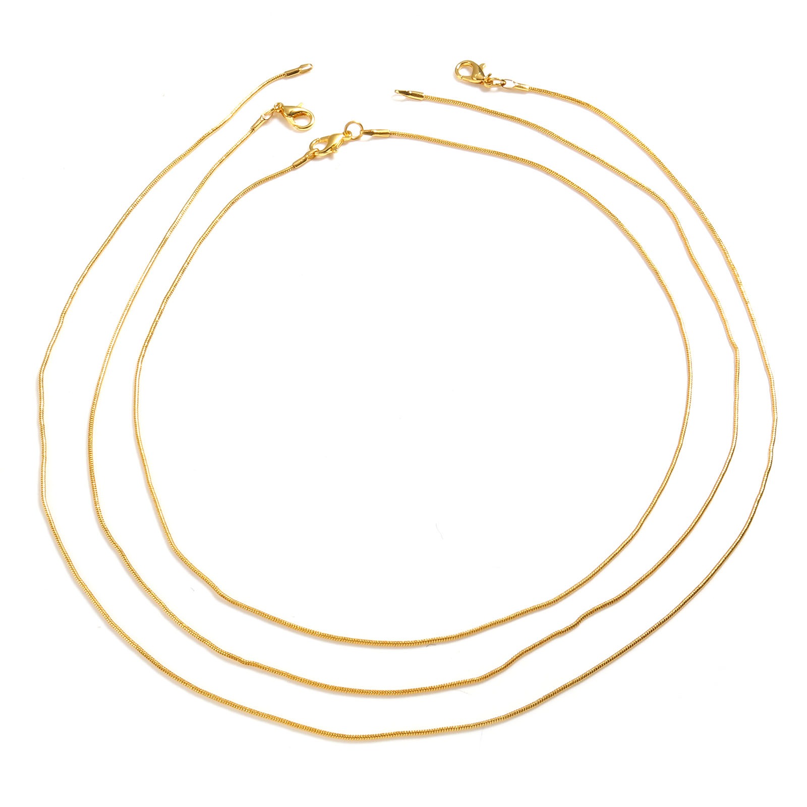 Imagen de Hierro Cadena Serpiente Collares Multicolor 2 Paquetes ( 10 Unidades/Paquete)