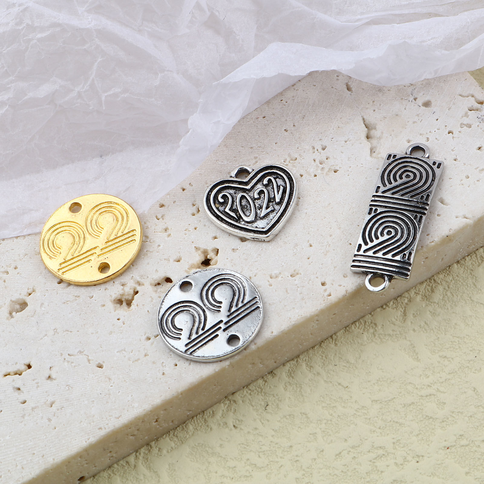 Immagine di Lega di Zinco Anno Connettore Accessori Multicolore 10 Pz