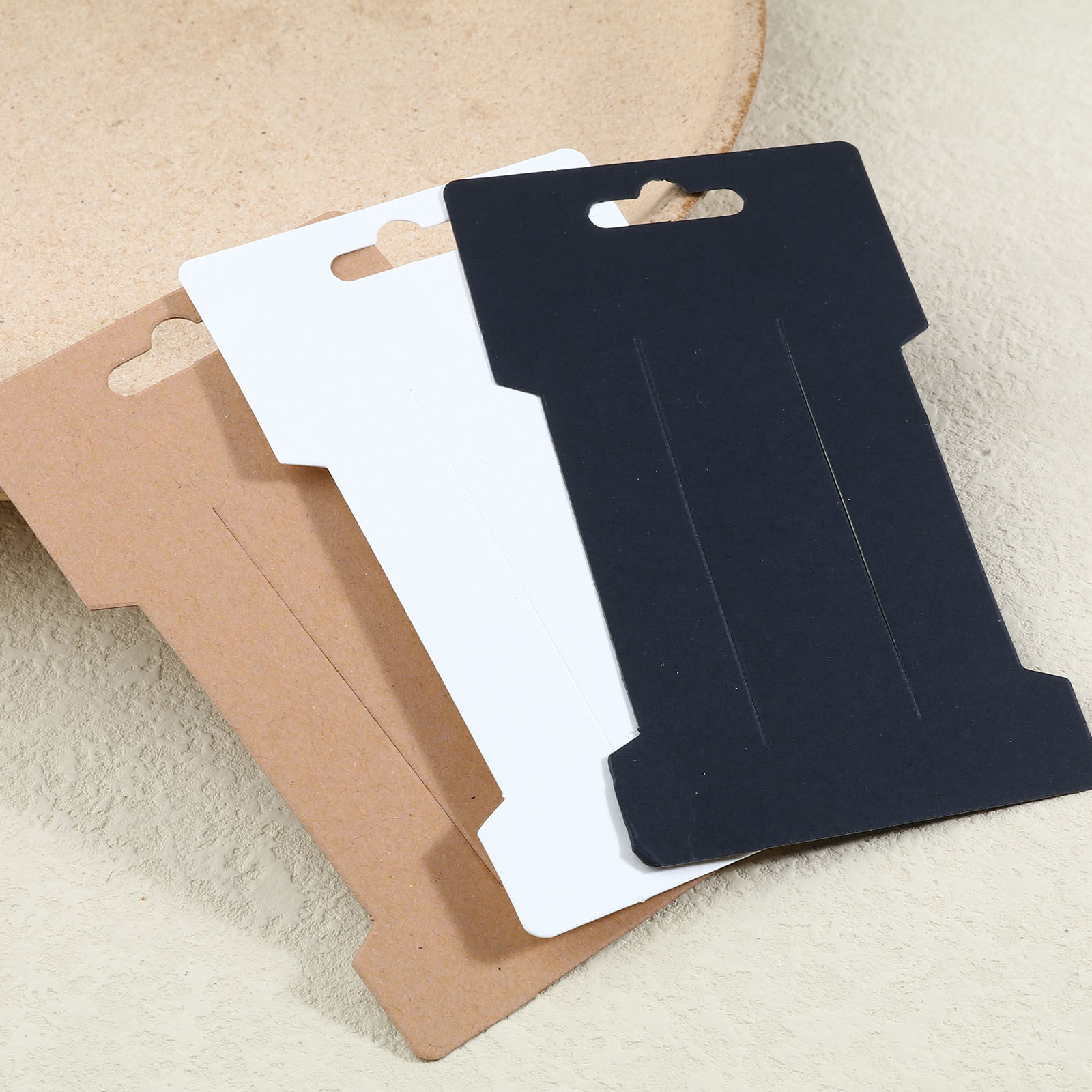 Picture of Paper Jewelry Display Card Multicolor Geometric 11.5cm x 6.5cm, 100 Sheets