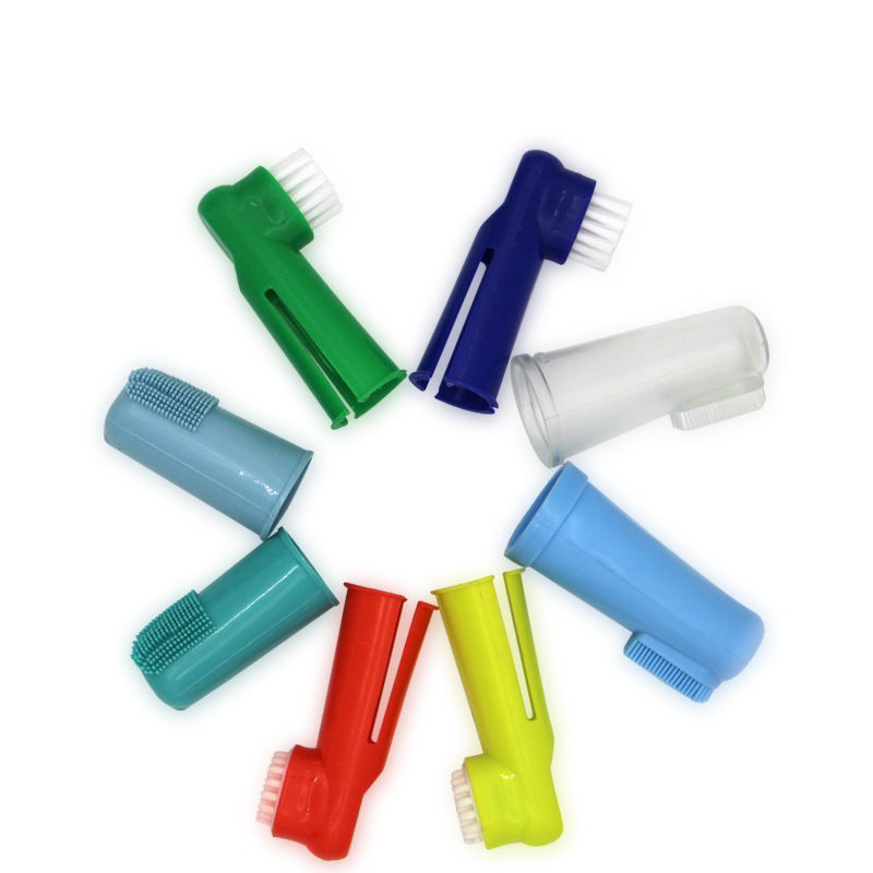 Imagen de TPR Pet Fingerbrush Toothbrush For Cats Dogs Teeth Cleaning Dental Care