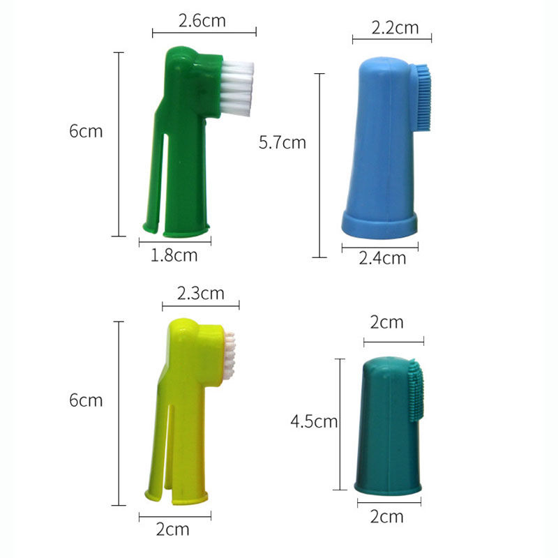 Imagen de TPR Pet Fingerbrush Toothbrush For Cats Dogs Teeth Cleaning Dental Care