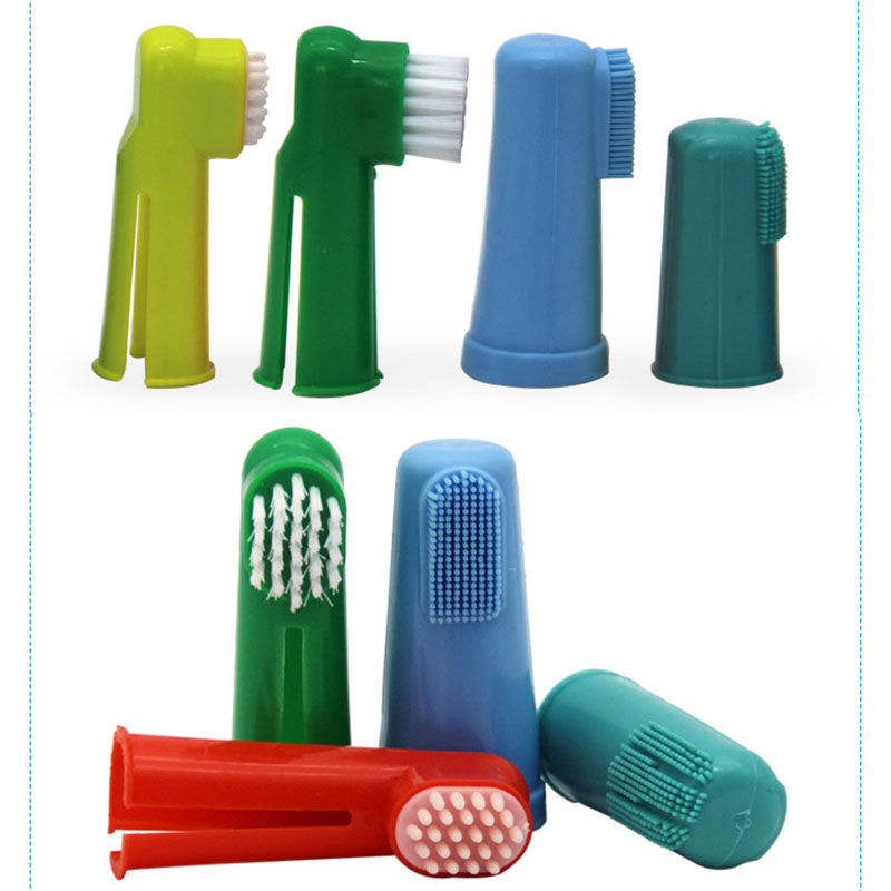 Imagen de TPR Pet Fingerbrush Toothbrush For Cats Dogs Teeth Cleaning Dental Care