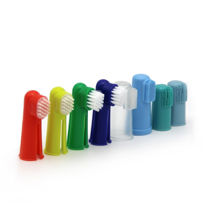 Imagen de TPR Pet Fingerbrush Toothbrush For Cats Dogs Teeth Cleaning Dental Care