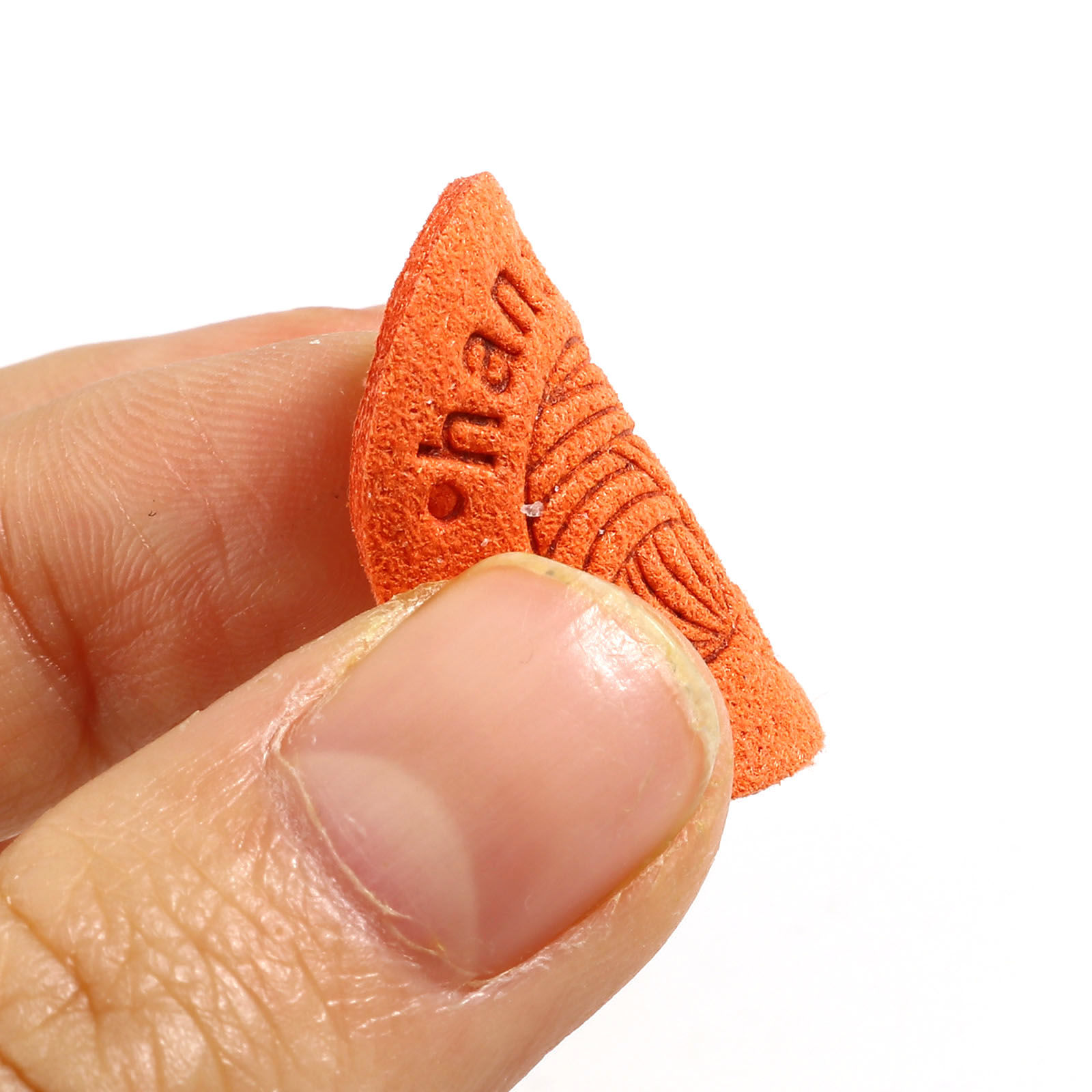Picture of Microfiber Label Tags Ball of yarn Multicolor Round Pattern " Handmade " Faux Suede 25mm , 20 PCs