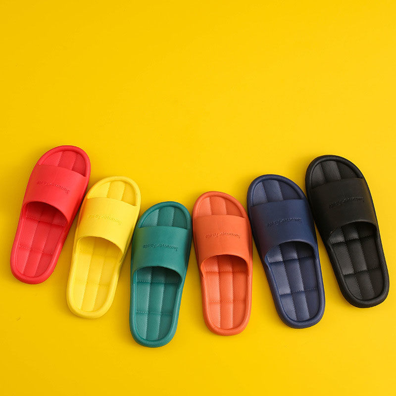 Imagen de EVA Indoor Bathroom Mute Non-slip Soft-soled Couple's Shower Slippers