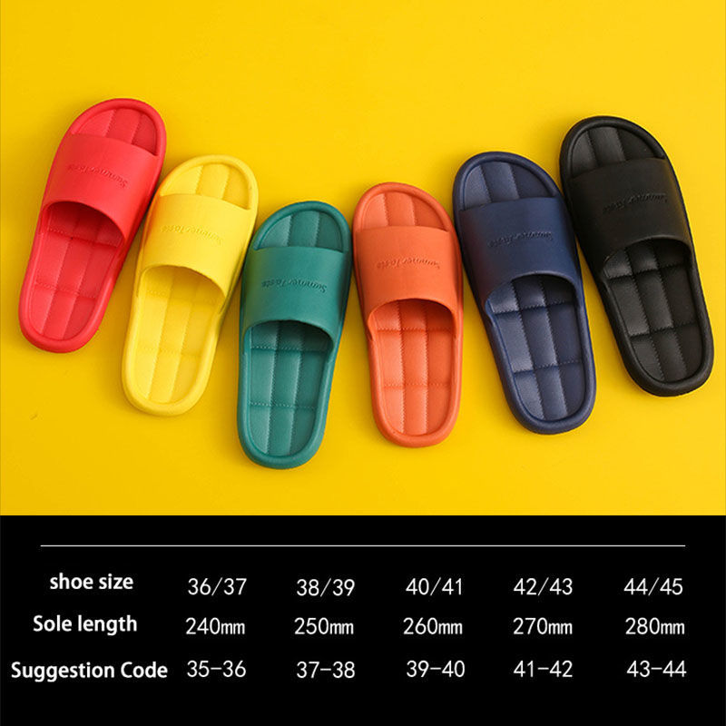 Imagen de EVA Indoor Bathroom Mute Non-slip Soft-soled Couple's Shower Slippers