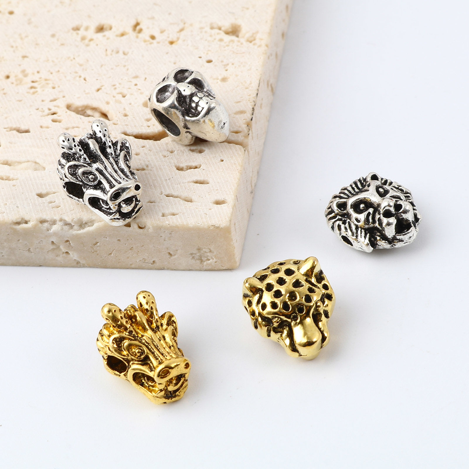 Picture of Zinc Based Alloy Spacer Beads Animal Multicolor 3D 1 Set