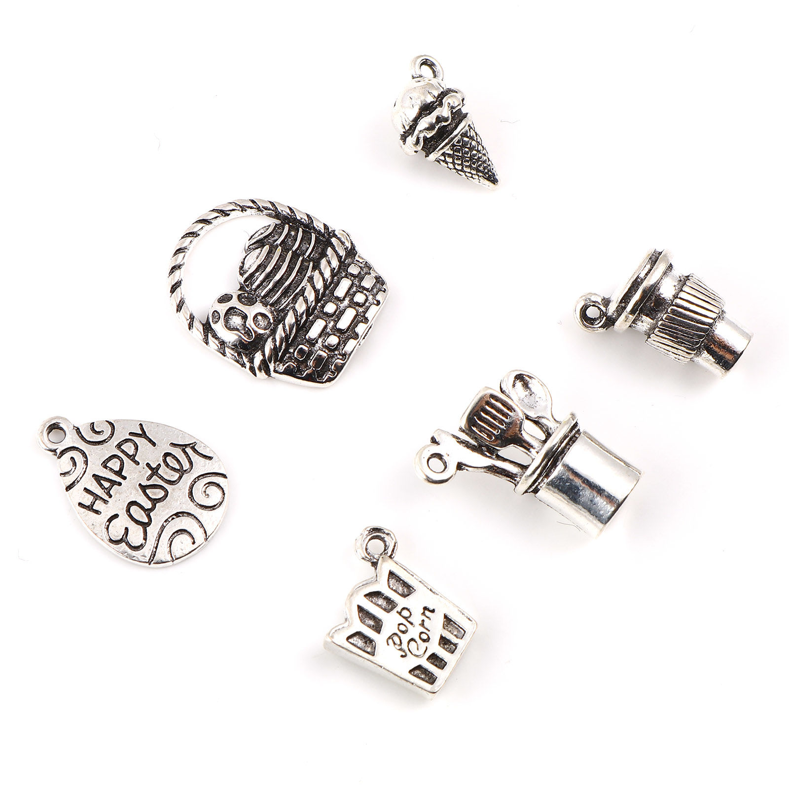 Imagen de Zamak día de Pascua Colgantes Charms Multicolor 10 Unidades