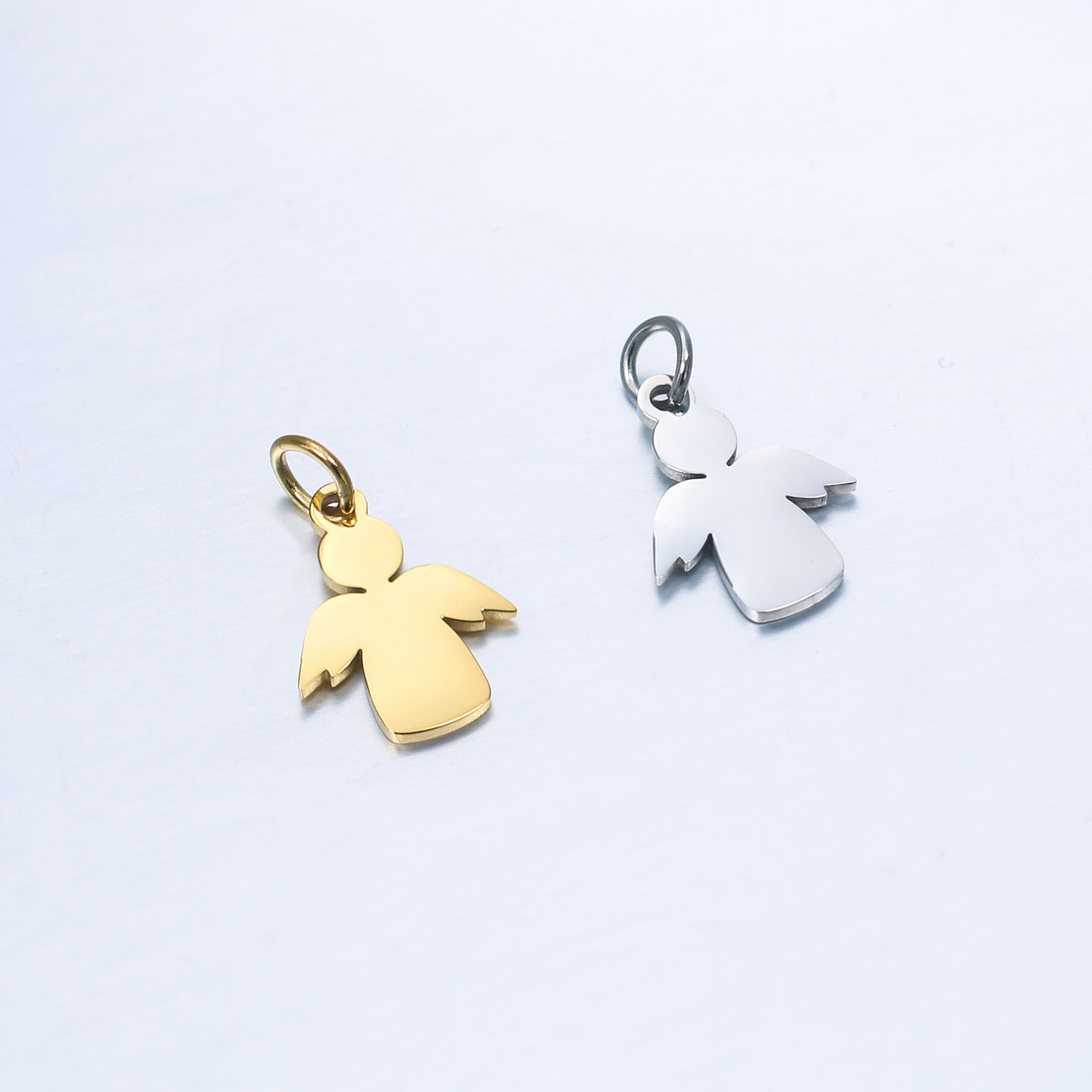 Bild von Edelstahl Märchen Kollektion Charms Engel Bunt 18mm x 11mm, 1 Stück