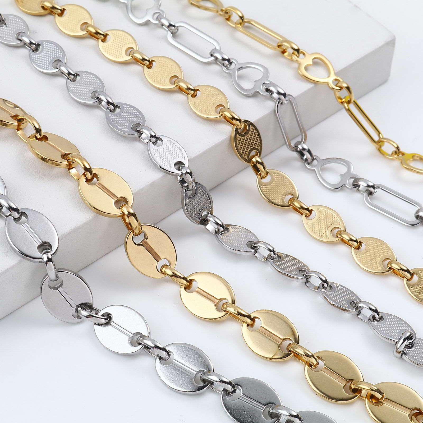 Bild von 304 Edelstahl für Damen Armband Bunt 1 Strang