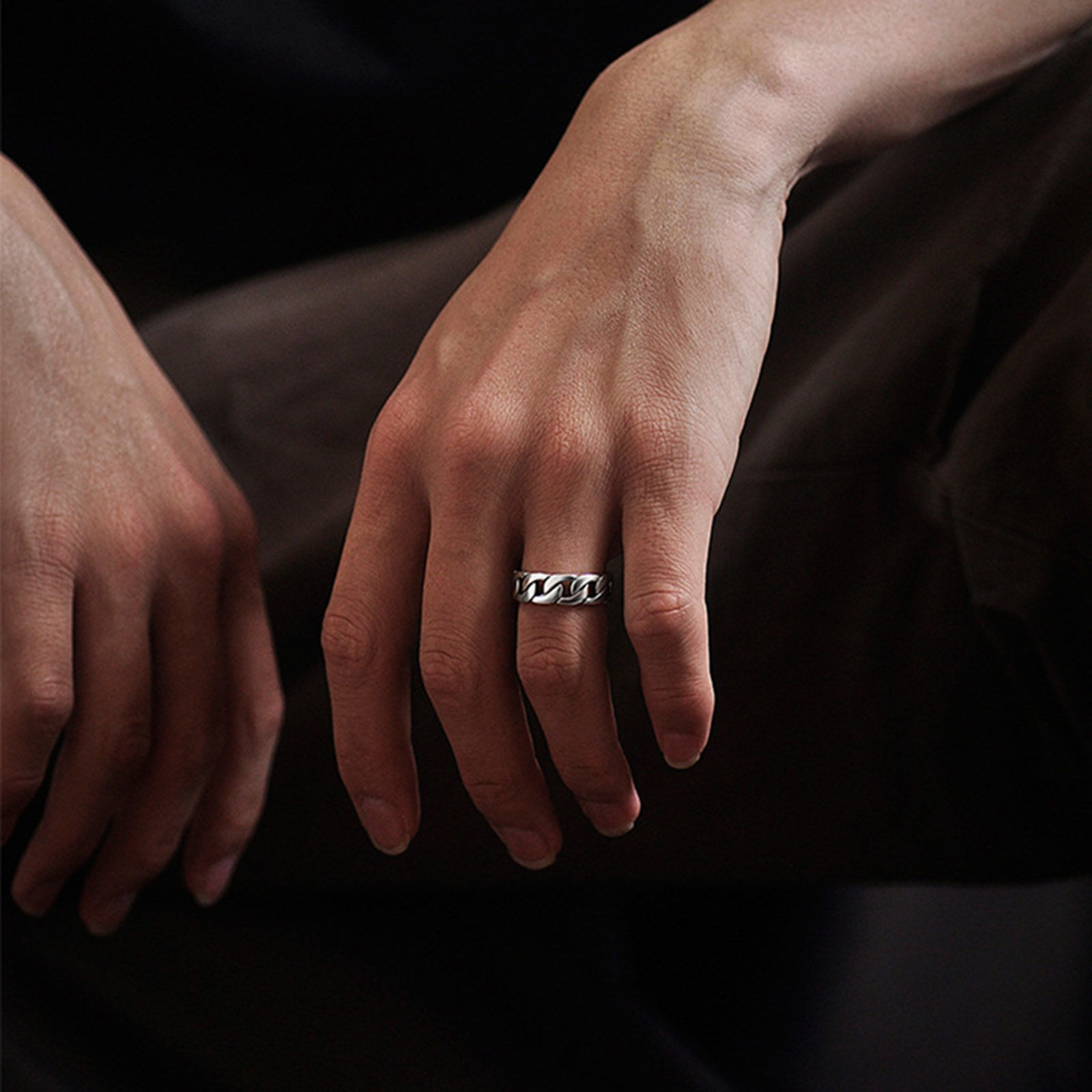 Picture of 316 Stainless Steel Link Chain Unadjustable Rings Multicolor