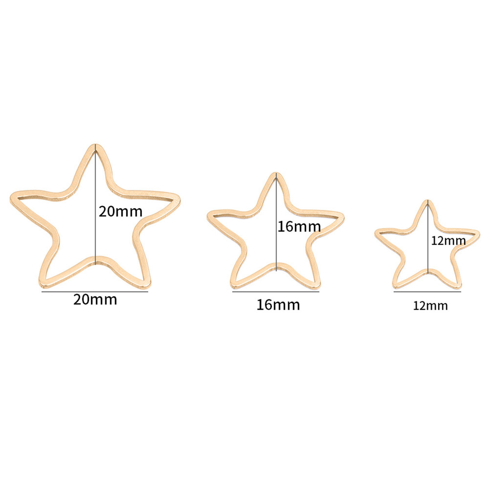 Bild von Edelstahl Geometrie Serie Verbinder Bunt 10 Stück