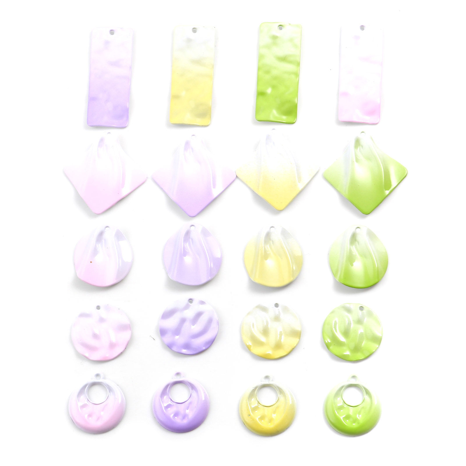 Imagen de Zamak Colgantes Multicolor Pintura 10 Unidades