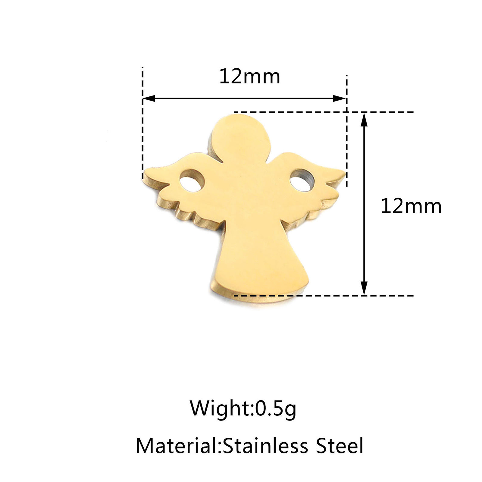 Picture of 304 Stainless Steel Religious Connectors Multicolor Angel