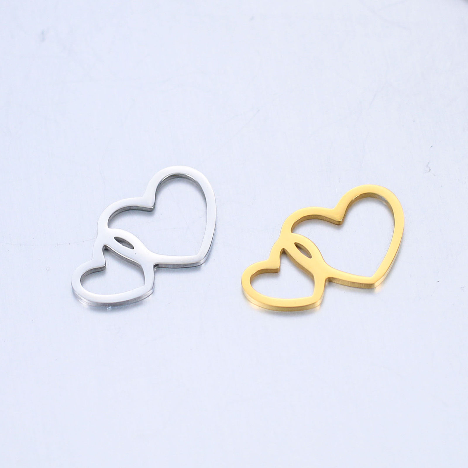 Picture of 304 Stainless Steel Valentine's Day Charms Multicolor Heart